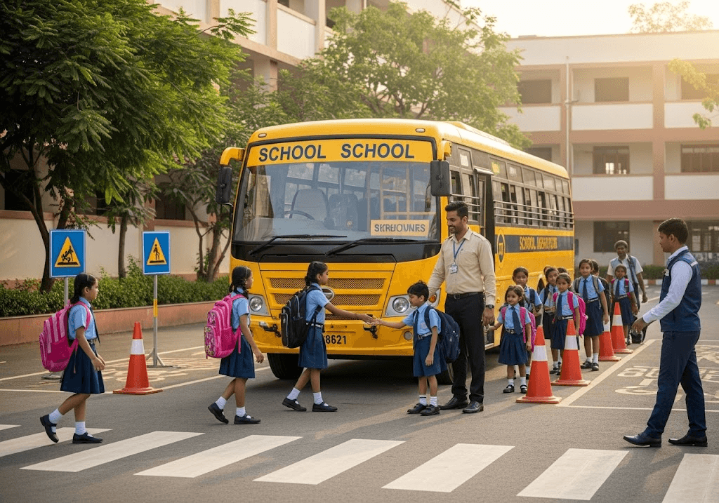 School Transportation Safety: How Top Schools in North Bangalore Ensure Student Security